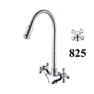 Смеситель для кухни с гибким изливом D-Lin D153825-Q, хром