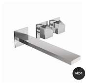 Смеситель для раковины Carimali DSide, черный матовый (0-DSD2504EST-NEOP)