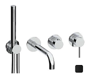 Смеситель для ванны и душа Almar Water Control Modular, с переключателем на 2-3 положения, черный матовый (E180143.MB)