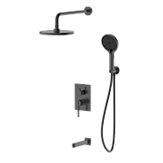 Душевая система для ванны и душа DQ Bonn встраиваемая с изливом графит (DA1705606)