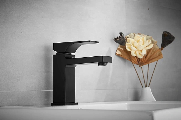 Смеситель для раковины Rose R10H R1001H-1, черный