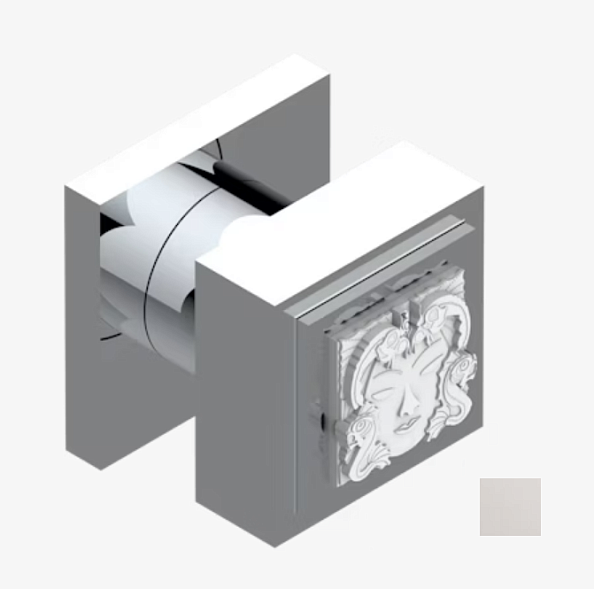 Маховик THG Masque de Femme Smooth metal для встраиваемого в стену вентиля, никель (A2U B01 30B)