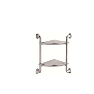 Полка стеклянная угловая D-Lin D262310, хром