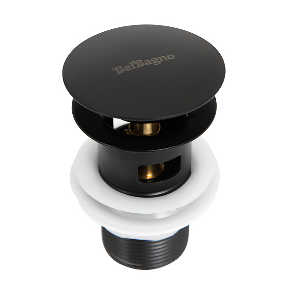 Донный клапан BelBagno, черный матовый (BB-SAT-NERO)