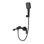 Смеситель Raglo R02.30.06 для ванны и душа настенный излив поворотный 15 см, черный