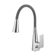 Смеситель для кухни с гибким изливом и режимом душ Haiba HB73823, хром