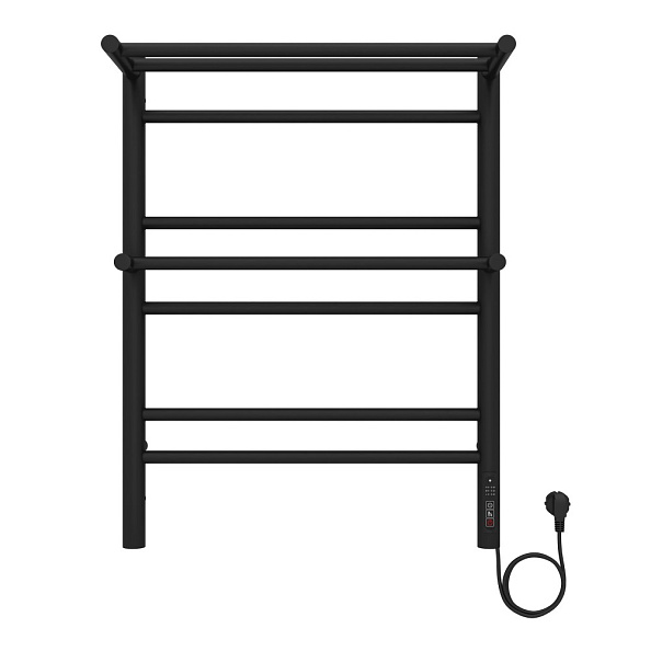 Полотенцесушитель электрический Aquatek Альфа П7 500х700, quick touch, черный муар