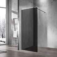 Душевая перегородка Vincea Walk-In (VSW-1H120CGGM) 1200х2000 мм, вороненая сталь, стекло тонированное