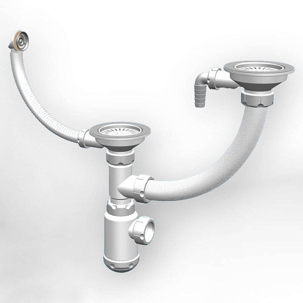 Сифон для кухонных моек GRANULA GRAND (СФ-0007)