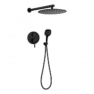 Душевая система встраиваемая FILARETE Roun FL1028BL, черный