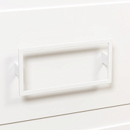 Комплект ручек La Fenice Cubo Bianco белый 80 мм., два ящика