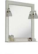 1A158702GEM20 Зеркало Жерона 85 белое серебро