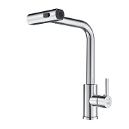 Смеситель для кухни с мультифункциональным изливом Raffine F203, хром
