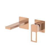 Смеситель для раковины DQ Dortmund встраиваемый настенный браш.роз.золото (DA1714433)