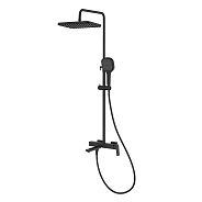 Душевая система Raglo R30.24.06 для ванны и душа  излив поворотный 15 см, черный