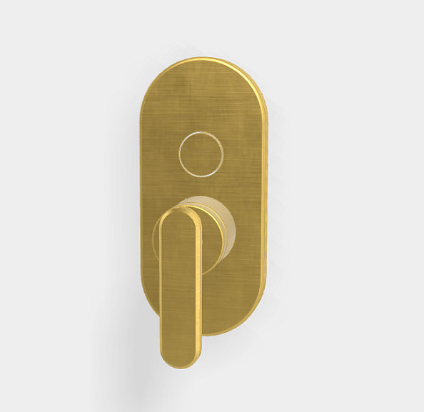 Смеситель для душа Fima Carlo Frattini Park Lane, на 2 потребителя, золото брашированное (F1309E2OS)