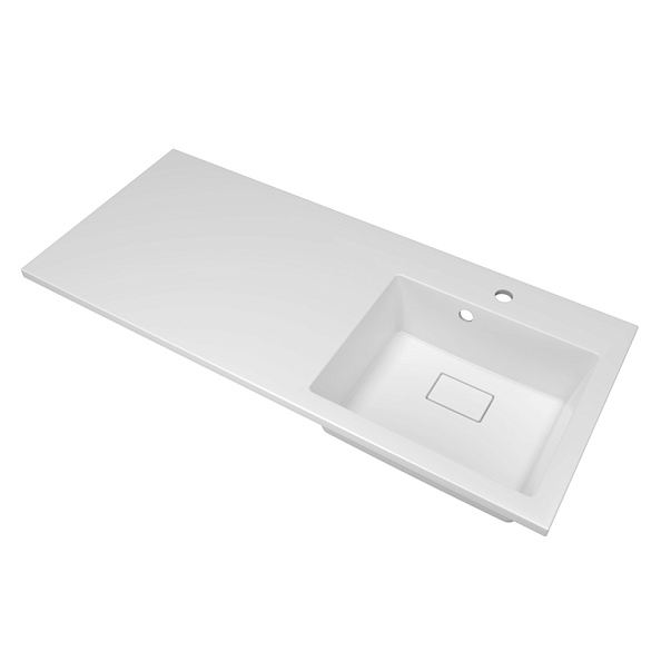 Раковина Florentina Аванти 110 см 10.310.0R110.001, белая