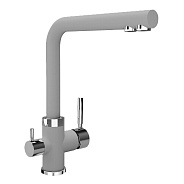 Смеситель для кухни с подключением фильтра Florentina АРЕС 333.19H.2123.305, грей
