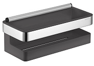 12759010001 COLLECTION MOLL Корзинка для душа, со встроенным стеклоочистителем, антрацит, хром