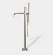 Смеситель для ванны и душа Fima Carlo Frattini Spillo Tech, V Collection, никель брашированный (F3034T/6NVSN)