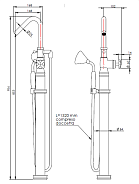 Смеситель для ванны и душа Nicolazzi Freestanding, латунь брашированная (S3441 OS 29P)