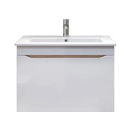 Тумба с раковиной подвесная VIGO Grani tp.GRI.OSK.75.1Y дуб золотой, 75 см