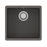 Кухонная мойка Lemark SINARA 440-U подстольного монтажа из кварцгранита цвет: Серый шёлк (9910071)
