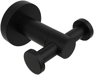 AQ4002MB ВЕГА крючок двойной, матовый черный