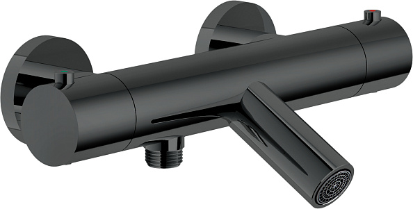 Смеситель термостатический для ванны Nobili VE125010/1FLP глянцевый черный