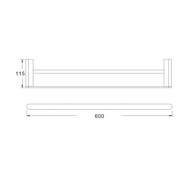 Полотенцедержатель Rose RG1727T, пепельный
