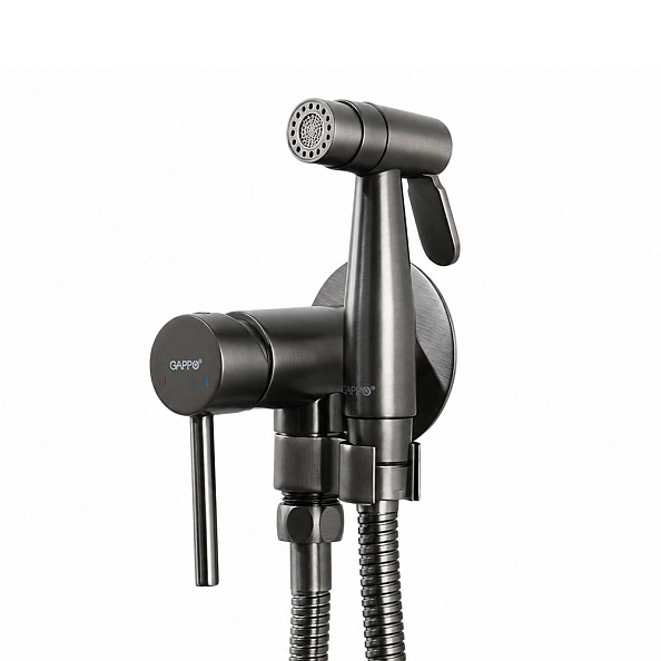 Гигиенический душ со смесителем GAPPO G7206-9, оружейная сталь