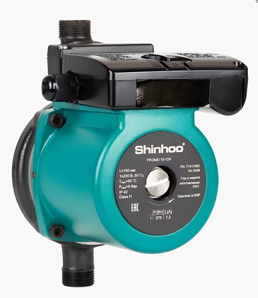 Циркуляционный насос повышающий Shinhoo Promo 15-12A