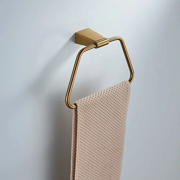 Кольцо для полотенец Shevanik SG5706G, золотой сатин