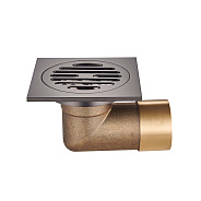 Душевой трап Raglo R605.10.09 100х100мм, нержавеющая сталь, графит