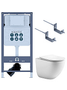 SET AQUATEK ГЕЛИОС INSP01 (рама AQUATEK INSP-0000001+крепление KKI-0000002 +унитаз AQ1993T-00 ГЕЛИОС + с тонким сиденьем soft-close