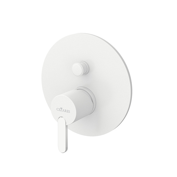 Встраиваемый смеситель Cezares Leaf, белый матовый (LEAF-VDIM-BIO)