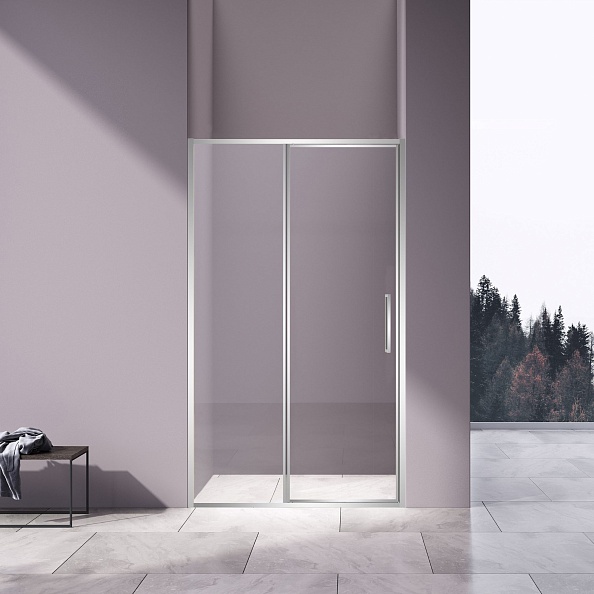 Душевая дверь Vincea Slim 8mm (VDP-4SL120CL) 1200х1950 мм, хром, стекло прозрачное