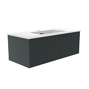 Тумба под раковину подвесная La Fenice Terra FNC-01-TER-G-100, серо-зеленая