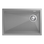 Кухонная мойка Rivelato LINO LN-654-R, серый металлик
