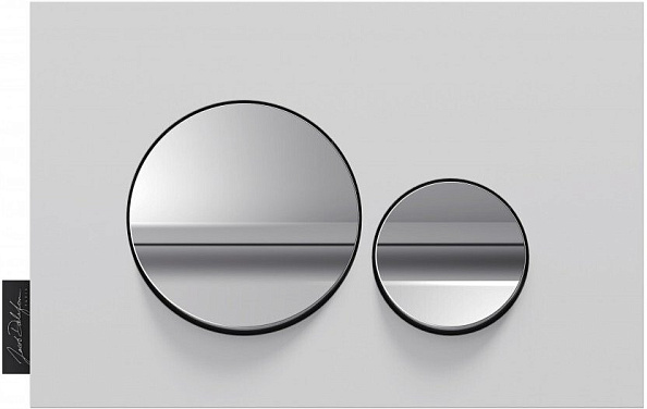 Смывная клавиша Jacob Delafon (E20859-CP-MWH) (белый/хром)