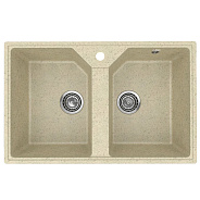 Кухонная мойка Practik PR-M-770-002 (без сифона), слоновая кость