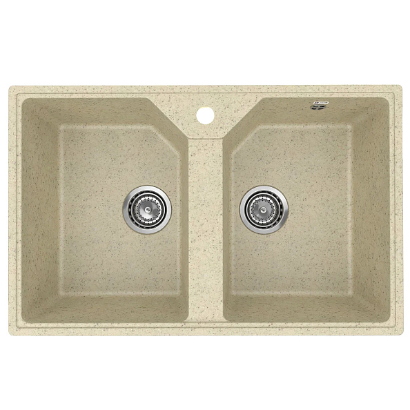 Кухонная мойка Practik PR-M-770-002 (без сифона), слоновая кость