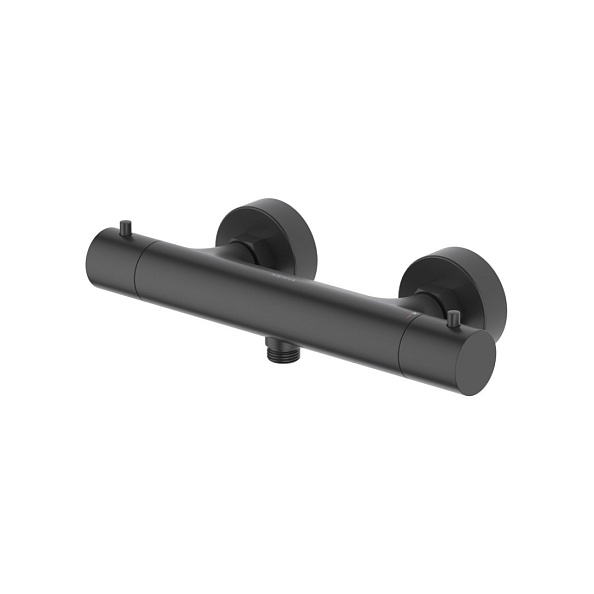 Термостатический смеситель для душа AQUATEK ЕВРОПА, матовый черный AQ1363MB