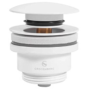 Донный клапан для раковины Grocenberg GB106W, белый