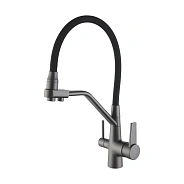 Смеситель для кухни Rose R558Y, пепельный