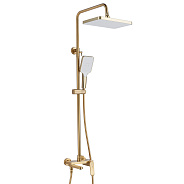Душевая система Shevanik S4536G, золотой сатин