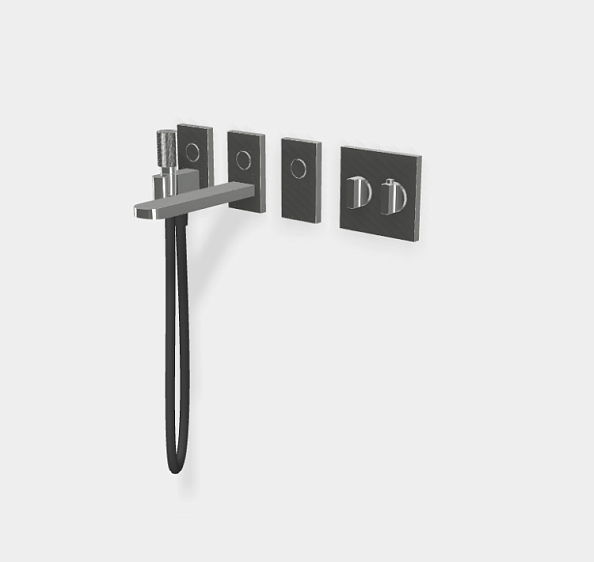 Смеситель для ванны и душа Fima Carlo Frattini Switch, на 3 потребителя, хром (F5947CR)