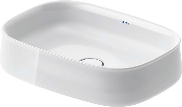Раковина Duravit Zencha 55x39см, без перелива, черный 2373550079