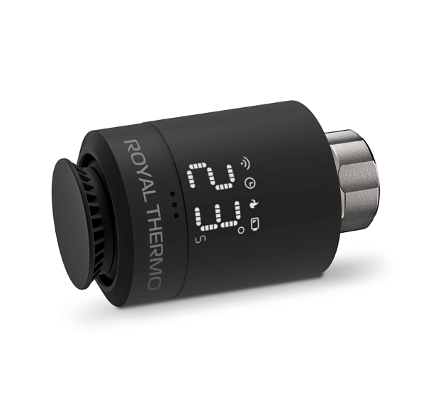 Термостат радиаторный электронный  Royal Thermo Smart Heat, черный (RTE77.001B)