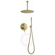 Душевая система встраиваемая FILARETE Roun FL1024MG, матовое золото